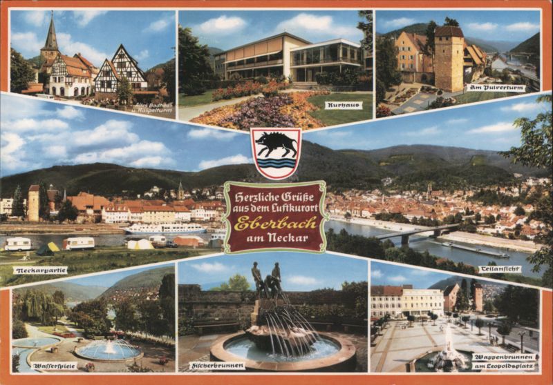 Views of Eberbach am Neckar Germany