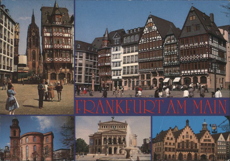 Frankfurt am Main Collage - Historic Buildings and Opera Germany