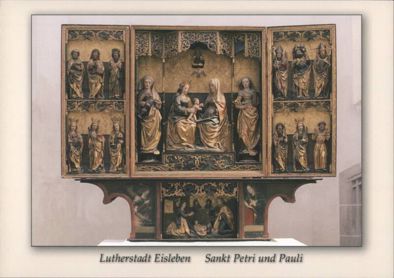 Altarpiece in Sankt Petri und Pauli, Lutherstadt Eisleben Germany