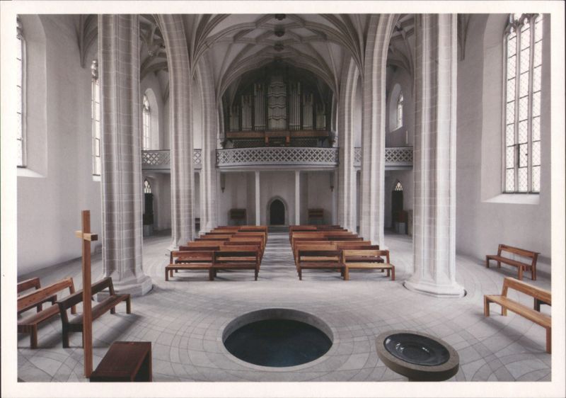 St. Petri-Pauli Church Interior, Zentrum Taufe, Eisleben Germany