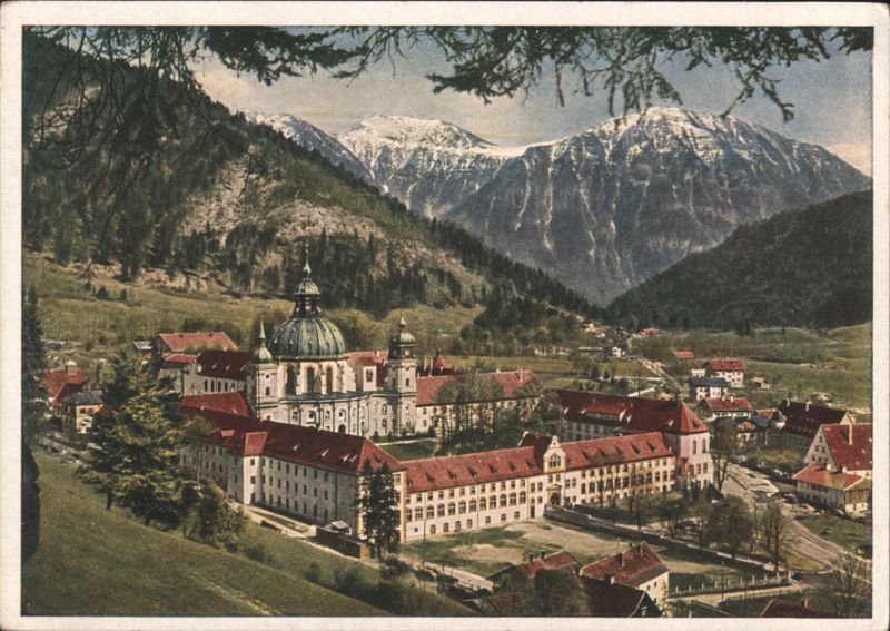 Benedictine Abbey Ettal, Founded by Kaiser Ludwig Germany