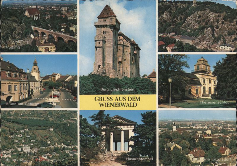 Views of Wienerwald: Mödling, Burg Liechtenstein, Theresienschlössl Austria