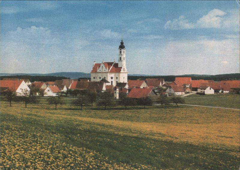 Wallfahrtskirche Steinhausen in Spring Landscape Bad Schussenried Germany