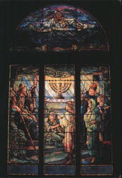 Faith Chapel - King David's Window, Jekyll Island Postcard