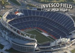 INVESCO FIELD at Mile High - Home of the Denver Broncos Postcard