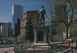 Downtown Denver Skyline and Pioneer Monument from the Capitol Postcard