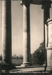 Monopteros Columns in Englischer Garten, Munich Postcard