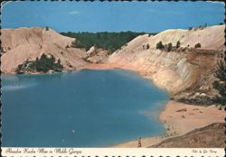 Abandon Kaolin Mine with Lake in Middle Georgia Postcard
