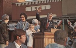 Presidential Nominee Jimmy Carter Waving in Plains, GA Postcard