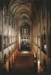 The Nave of Notre-Dame Cathedral Postcard