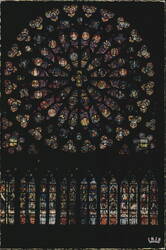 South Rose Window of Notre-Dame, Paris Postcard
