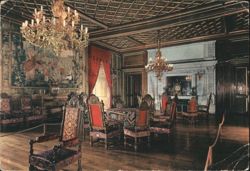 Grand Salon of the King of Navarre's Chateau, Pau Postcard