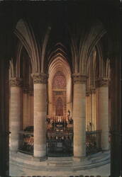 Reims Cathedral - Nave View from the Ambulatory Postcard