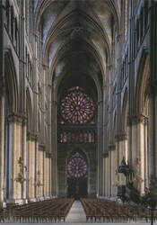 Reims Cathedral: Nave and Interior Facade Postcard