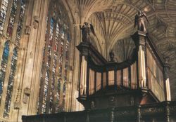 King's College Chapel Organ and Vault, Cambridge Postcard