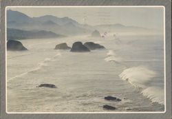 Ocean Breakers on Rock Studded Northwestern Coast Postcard