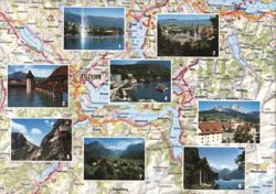 Central Switzerland: Zug, Lucerne, Pilatus, Einsiedeln & More Postcard
