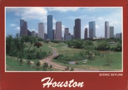 Houston Scenic Skyline Postcard