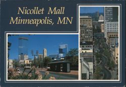 Nicollet Mall, Minneapolis, MN Postcard