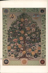 Wash DC National Cathedral Tree of Life Needlepoint 2000 Postcard