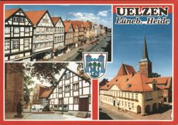 Uelzen, Lüneburg Heath - Multiple City Views Postcard