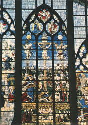 Rouen, Stained Glass: The Crucifixion Postcard