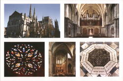 Cathédrale St André, Bordeaux - Exterior, Interior & Details Postcard