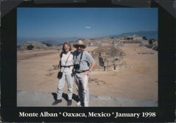 Couple at Monte Alban Ruins in Oaxaca, Mexico Postcard
