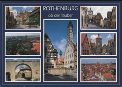 Rothenburg ob der Tauber - Multiple Views Postcard