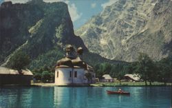Chapel of St. Bartholomew on Lake Konigssee Postcard