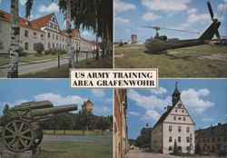US Army Training Area Grafenwohr Scenes Postcard