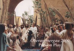 Oberammergau 2000 Passion Play in Bavarian Alps Postcard