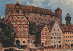 Nuremberg Imperial Castle and Am Tiergärtnertor Postcard