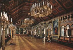 Neuschwanstein Castle, The Singers' Hall Postcard