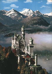 Neuschwanstein Castle, Model for Disneyland, Germany Postcard