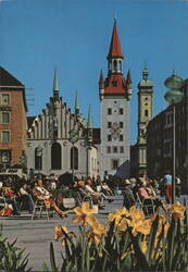 Marienplatz with New Town Hall, Munich Postcard