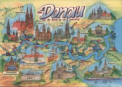 The Danube River: From Source to Mouth Postcard