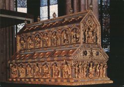 Shrine of the Three Holy Kings, Cologne Cathedral Interior Postcard