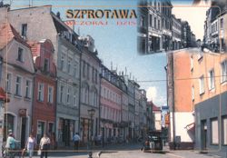 Szprotawa Poland Ulica Odrodzenia Postcard 1910 & Modern Postcard