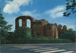 Trier Imperial Baths Ruins Postcard