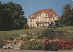 Parkvilla and Elephant Statue, Gersfeld Postcard