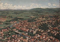 Aerial View of Kempten, Allgäu Postcard