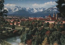 Kempten im Allgäu with Allgäu Alps Postcard