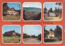 Excursion Destinations around Großer Inselsberg Postcard
