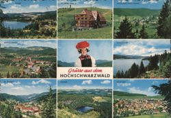 Greetings from Upper Black Forest Multi-View Postcard