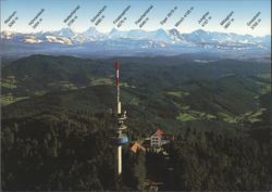 Hochblauen Tower and Bernese Alps Panorama Postcard