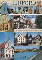 Historic Herford City Views, Westphalia Postcard