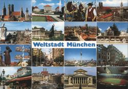 Munich Collage - Landmarks & City Views Postcard