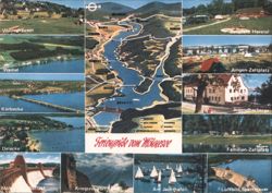 Möhnesee Reservoir and Surrounding Areas Postcard