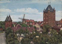 Xanten: Klever Tor and Windmill, Am Klever Tor Postcard